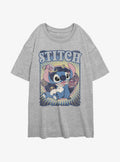 Disney Lilo Stitch Groovy Stitch Girls Oversized T-Shirt T-Shirt | Best-Selling Design | Top Pick For Fans