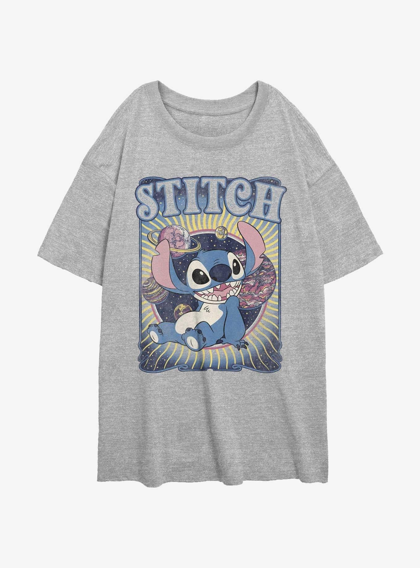 Disney Lilo Stitch Groovy Stitch Girls Oversized T-Shirt T-Shirt | Best-Selling Design | Top Pick For Fans