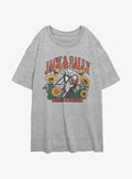 Disney The Nightmare Before Christmas Jack & Sally Always & Forever Girls Oversized T-Shirt