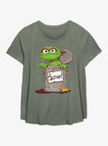 Sesame Street Oscar Scram Sign Girls T-Shirt Plus Size | Premium Unisex T-Shirt, Trending Graphic Tee