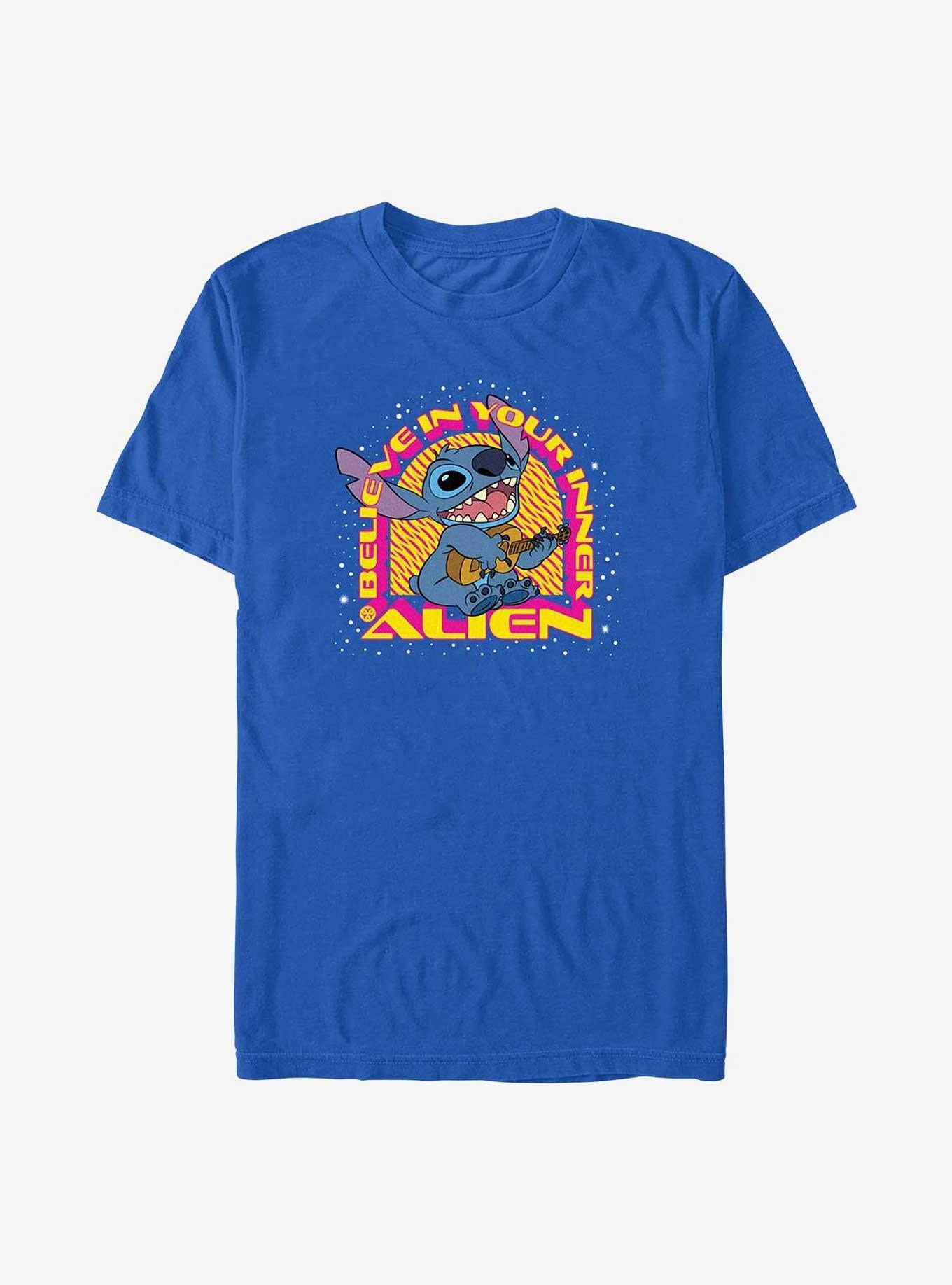 Disney Lilo Stitch Believe In Your Inner Alien T-Shirt T-Shirt | Premium Graphic | Perfect For Daily Wear