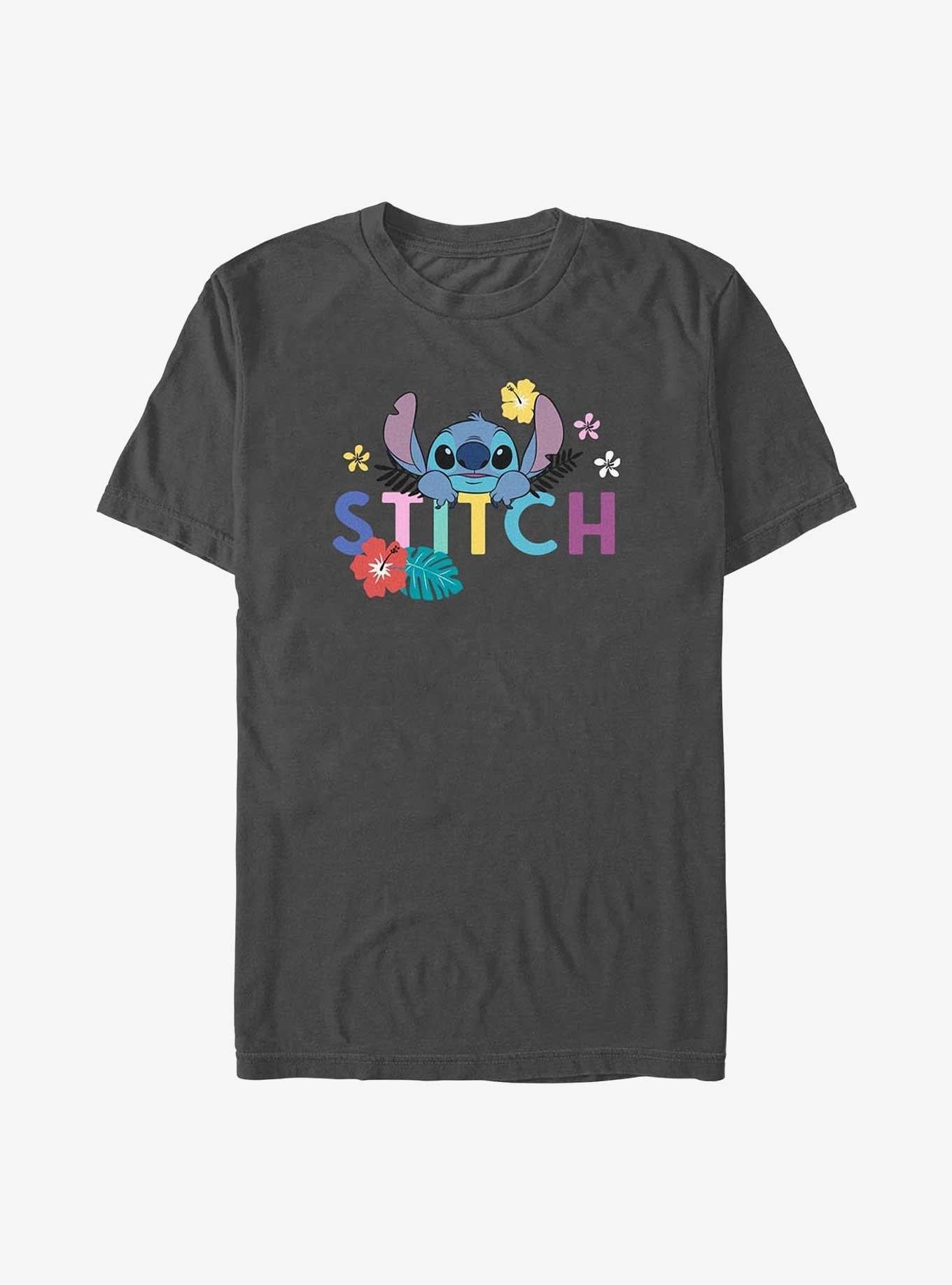 Disney Lilo Stitch Flowers Stitch Aloha T-Shirt T-Shirt | Best-Selling Design | Perfect For Daily Wear