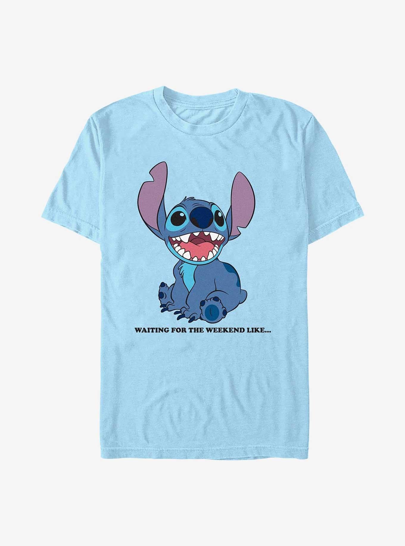 Disney Lilo Stitch Waiting For The Weekend T-Shirt T-Shirt | Top Trending Artwork | Great Gift Idea