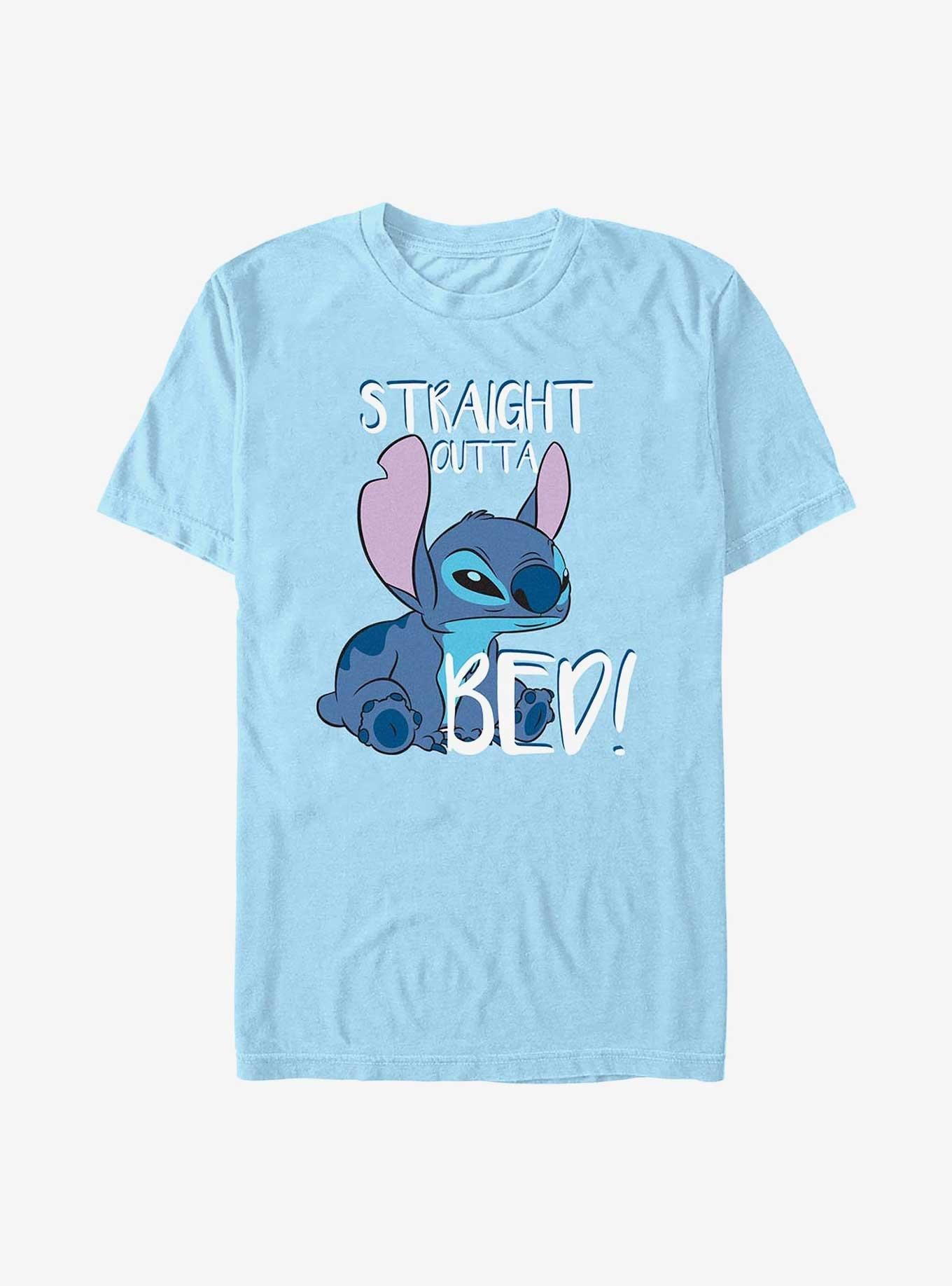 Disney Lilo Stitch Straight Outta Bed T-Shirt T-Shirt | Aesthetic Graphic | Great Gift Idea