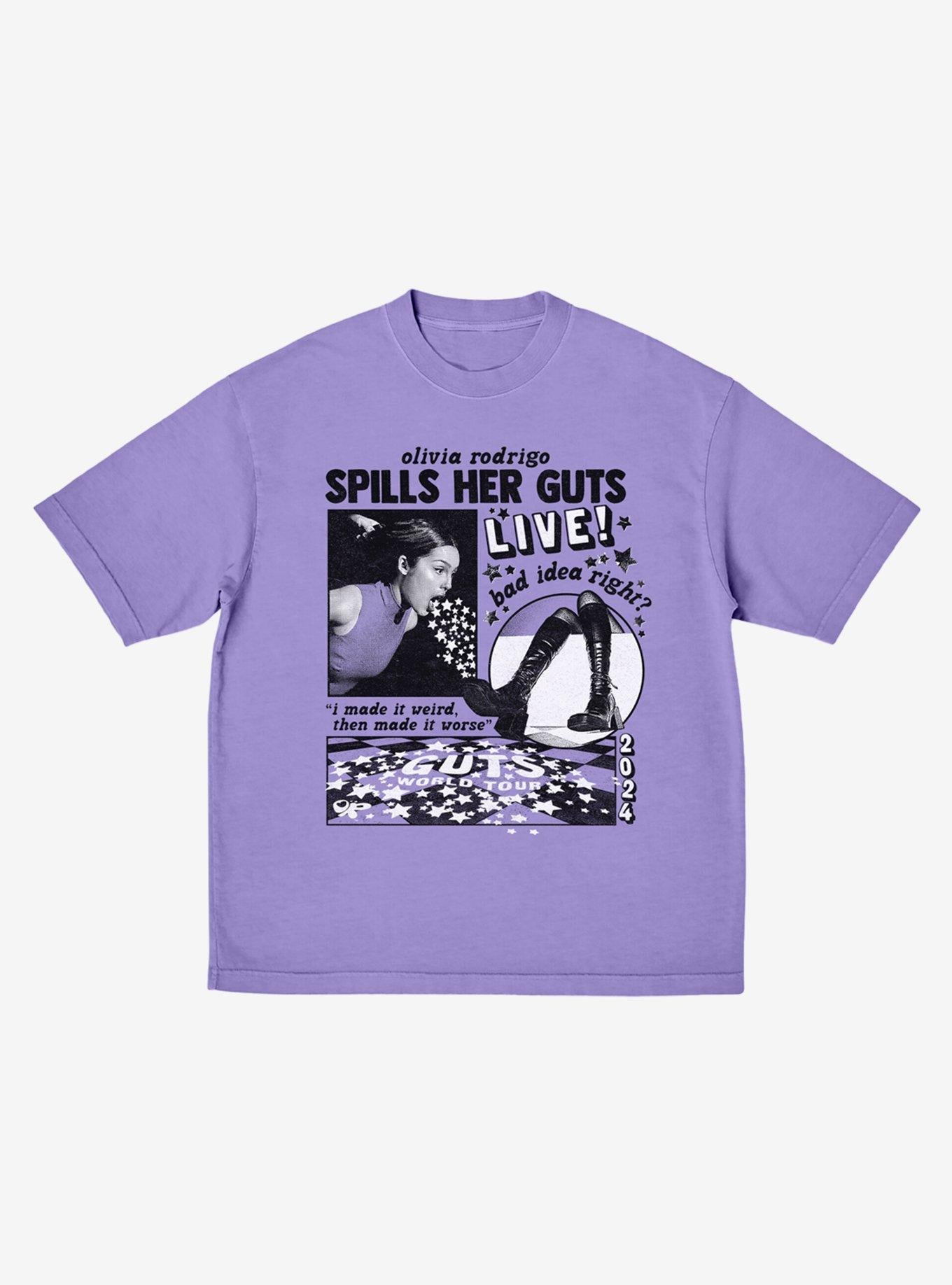 Olivia Rodrigo Guts Collage Boyfriend Fit Girls T-Shirt