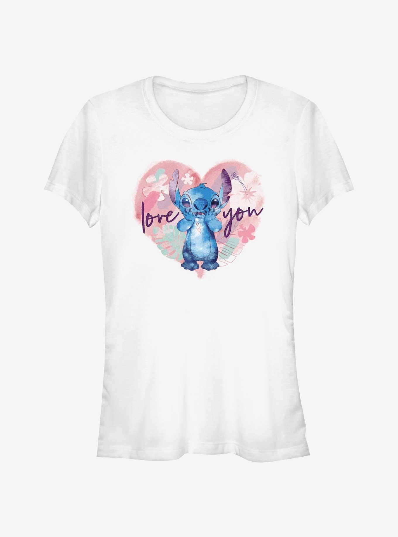 Disney Lilo Stitch Love You Stitch Girls T-Shirt T-Shirt | Fan Favorite Style | High Demand Item