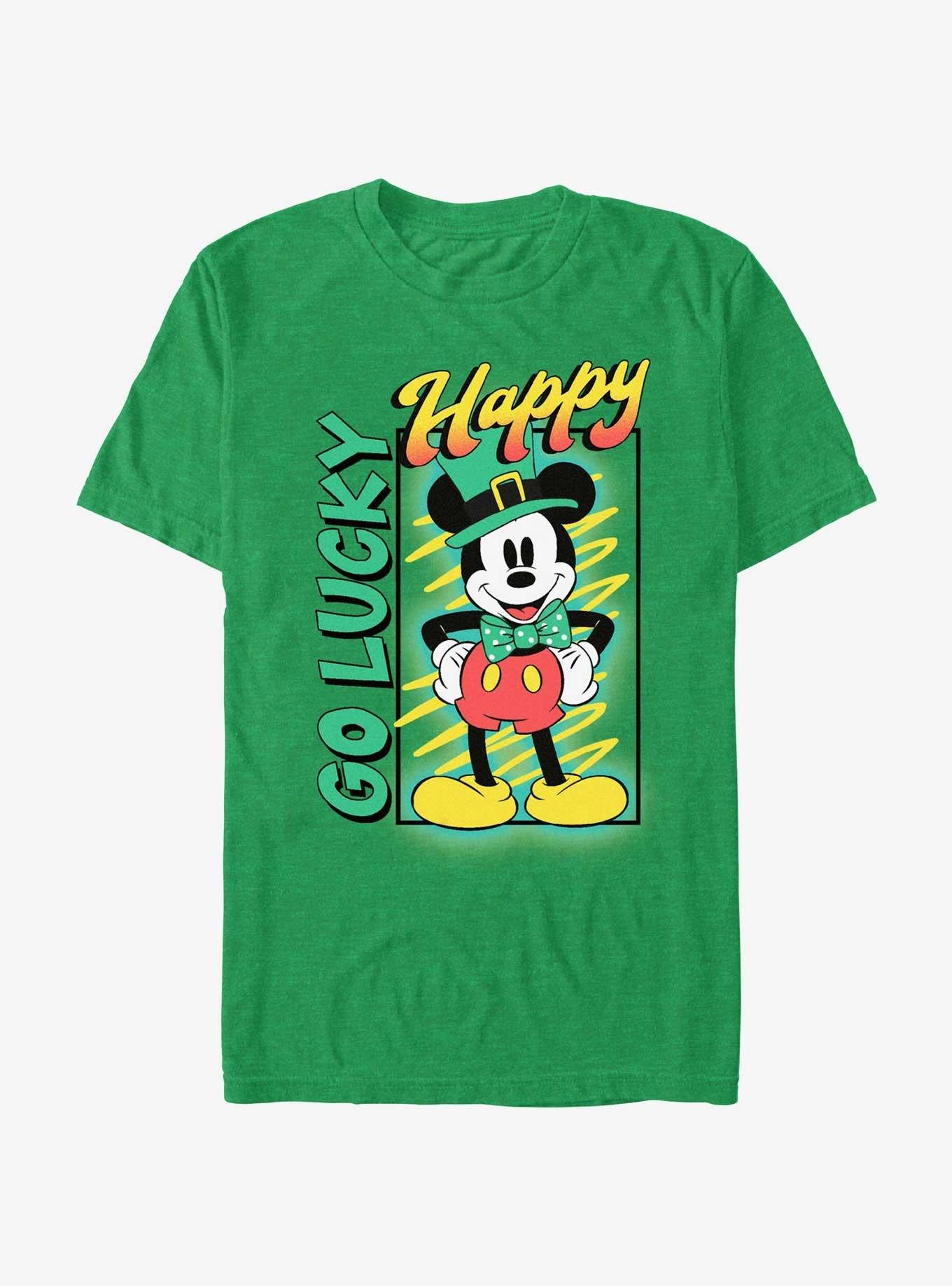 Disney Mickey Mouse Happy Go Lucky T-Shirt | Premium Unisex T-Shirt, Trending Graphic Tee
