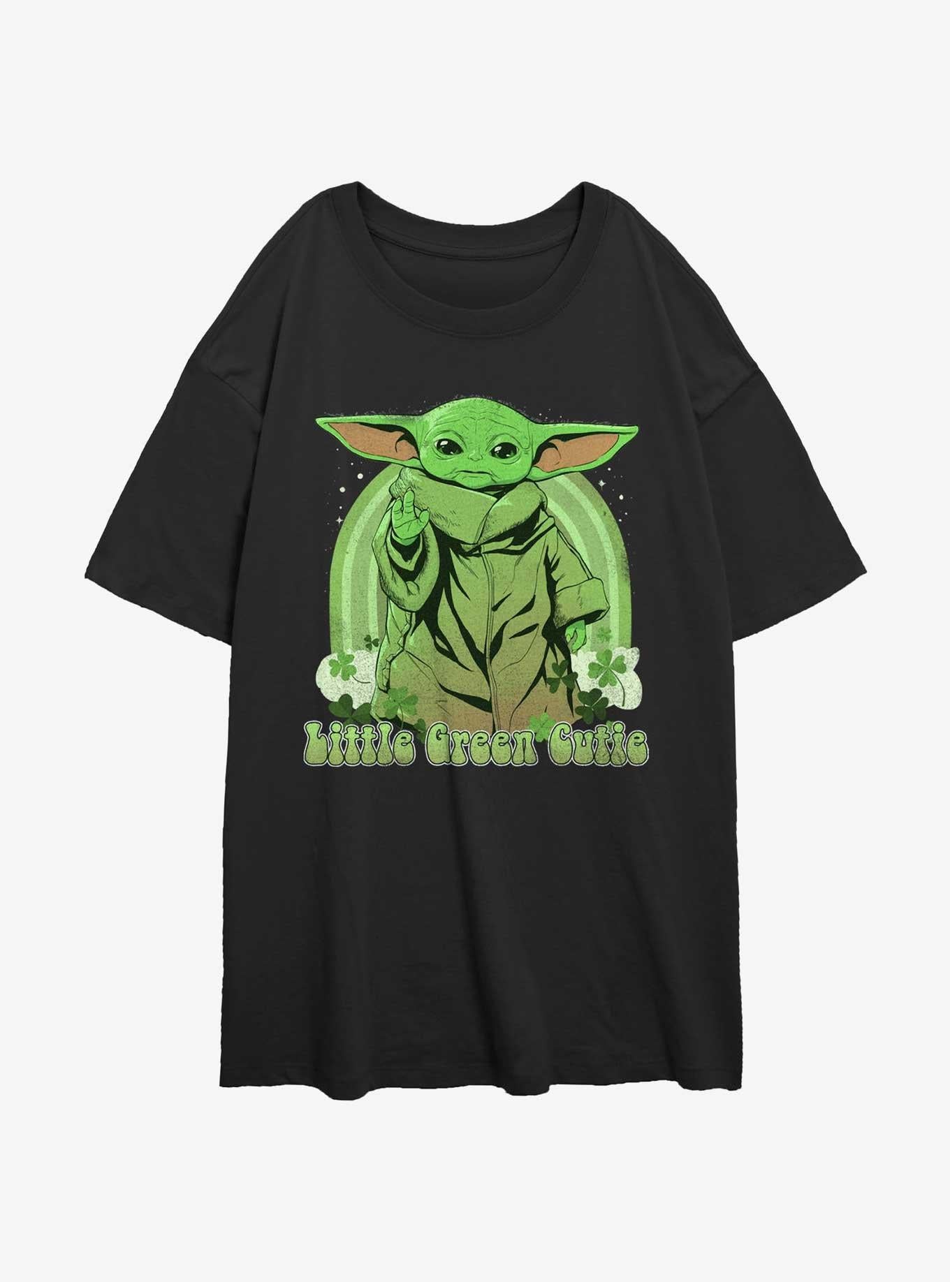 Star Wars The Mandalorian Little Green Cutie Girls Oversized T-Shirt | Premium Unisex T-Shirt, Trending Graphic Tee