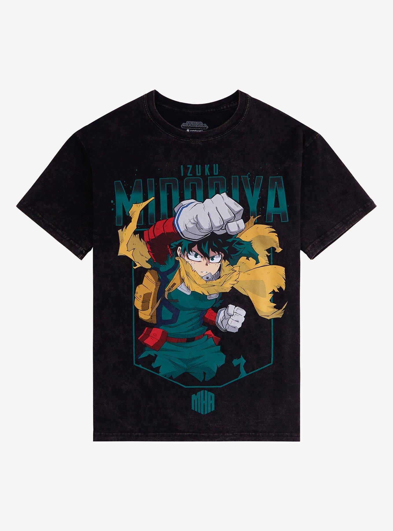 My Hero Academia Midoriya Jumbo Print Dark Wash TShirt Graphic Tee | Graphic Tee | Unisex Shirt | Perfect Gift for Fans