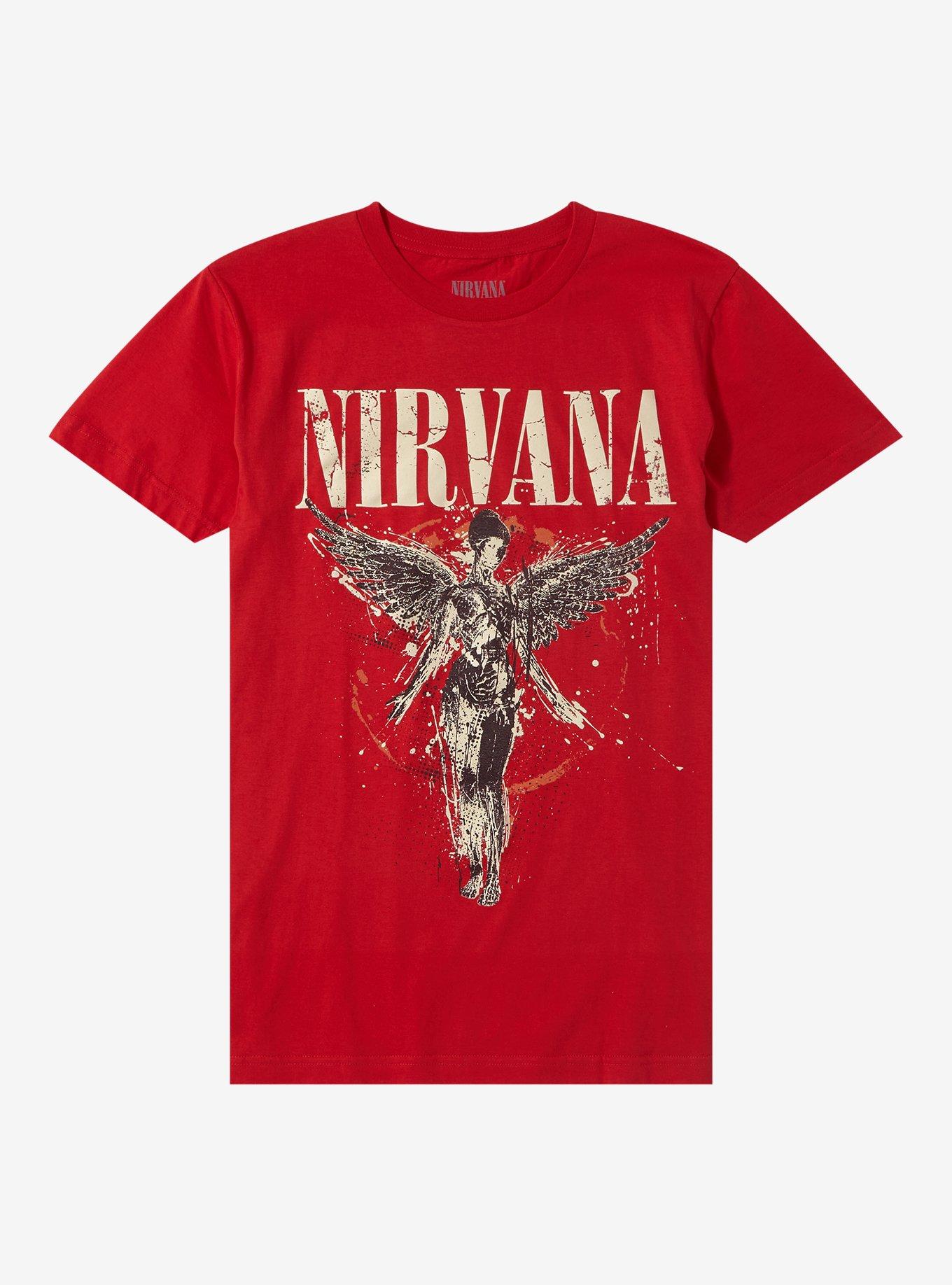 Nirvana In Utero Red Boyfriend Fit Girls TShirt Graphic Tee | Graphic Tee | Unisex Shirt | Soft Comfortable Wear