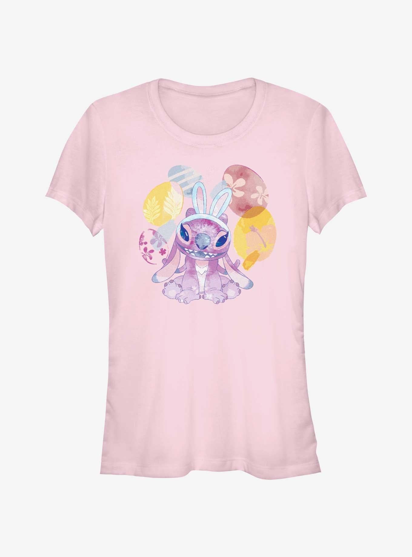 Disney Lilo Stitch Angel Easter Eggs Girls T-Shirt T-Shirt | High-Quality Print | Top Pick For Fans