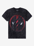 Marvel Deadpool Wolverine Scratch Logo Wash TShirt Graphic Tee | Graphic Tee | Unisex Shirt | Top Trending Fashion