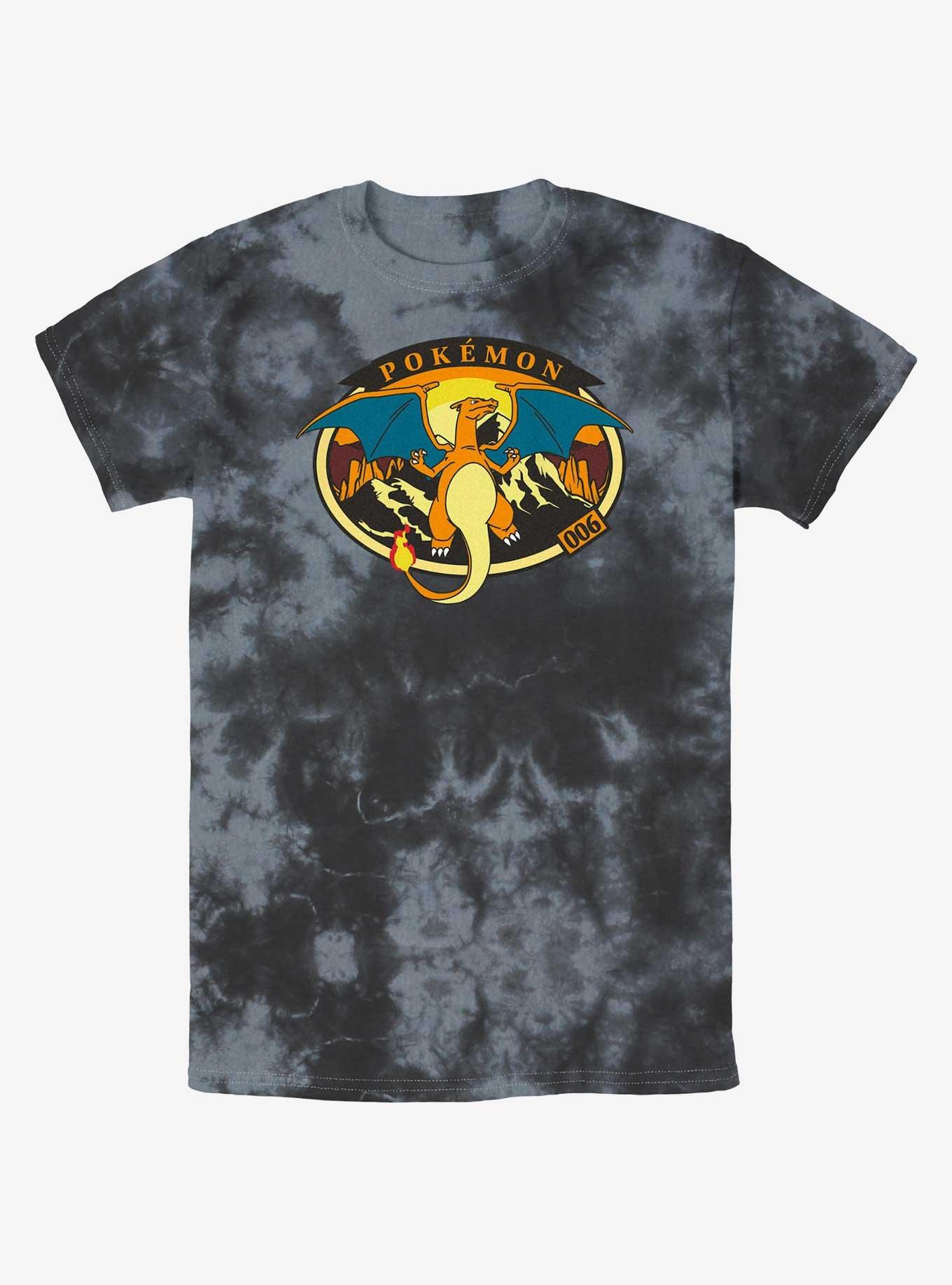 Pokemon Volcano Charizard Tie-Dye T-Shirt | Premium Unisex T-Shirt, Trending Graphic Tee