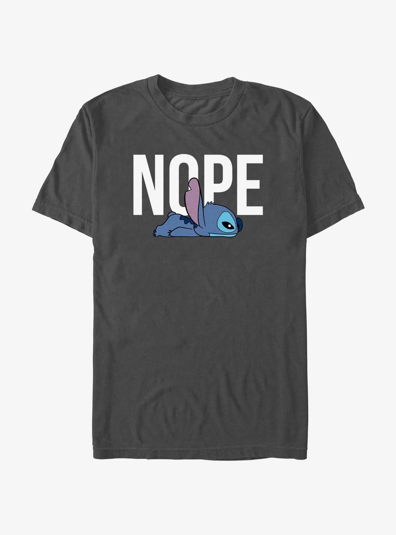 Disney Lilo Stitch Nope Stitch T-Shirt T-Shirt | Exclusive Art Design | High Demand Item
