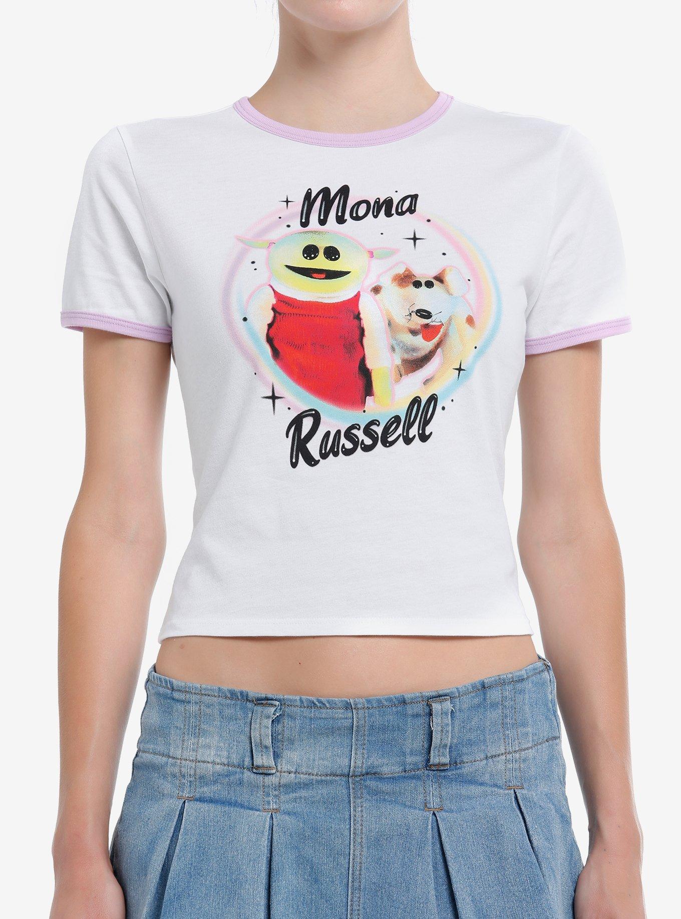 Nanalan' Mona Russell Spray Paint Ringer Girls Baby T-Shirt | Premium Unisex T-Shirt, Trending Graphic Tee