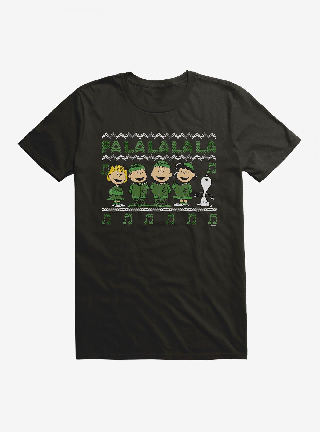 Peanuts Fa La La Christmas Pattern T-Shirt T-Shirt | Trending Design | Trending Now