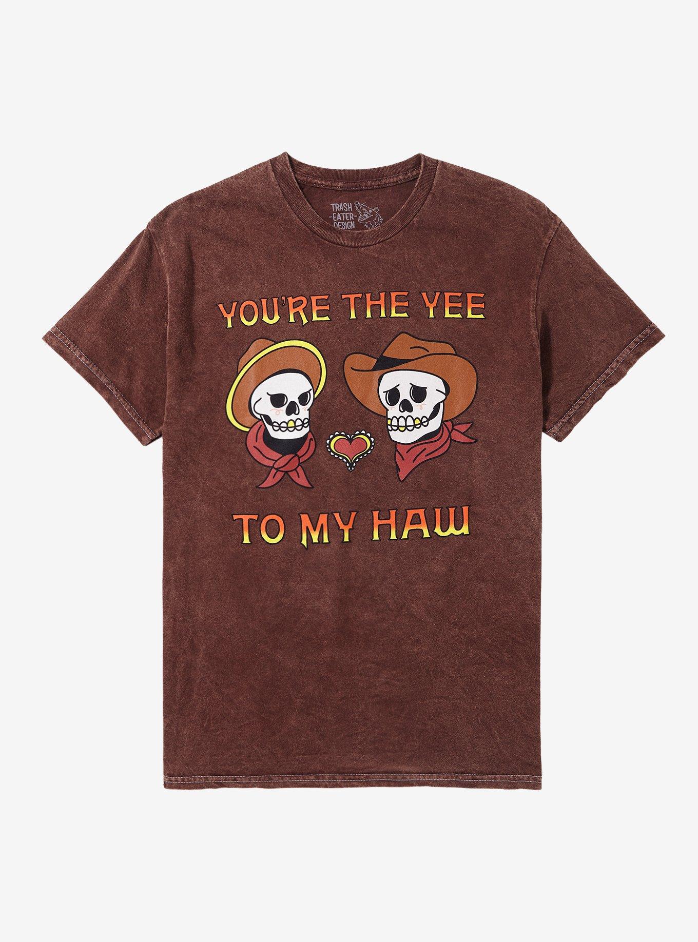 Yee To My Haw Skull T-Shirt By Trash Eater Design T-Shirt | High-Quality Print | Trending Now