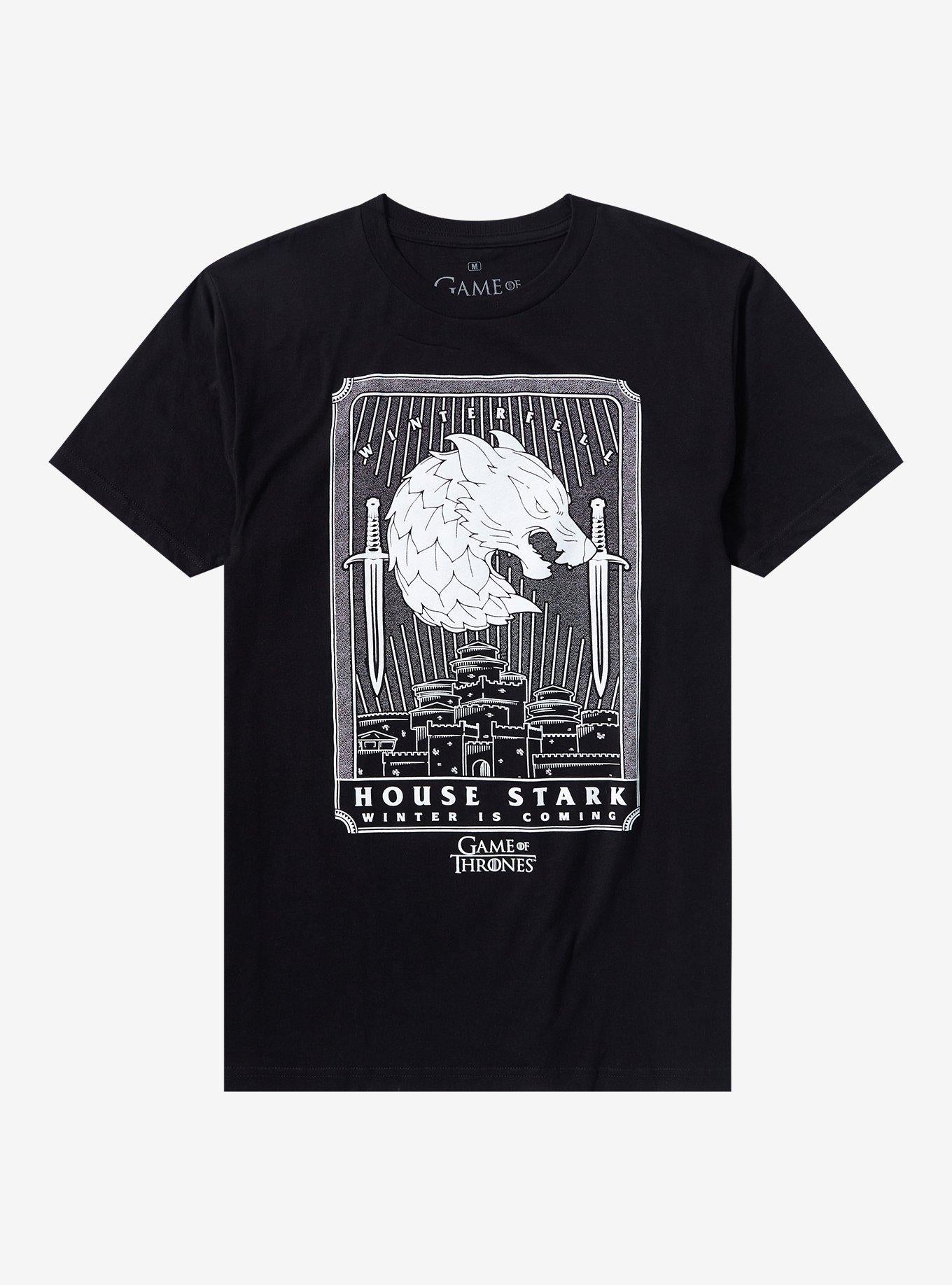 Game Of Thrones House Stark Tarot Card T-Shirt T-Shirt | High-Quality Print | Top Pick For Fans