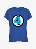 Marvel Fantastic Four Logo Girls T-Shirt T-Shirt | Streetwear Vibe | High Demand Item