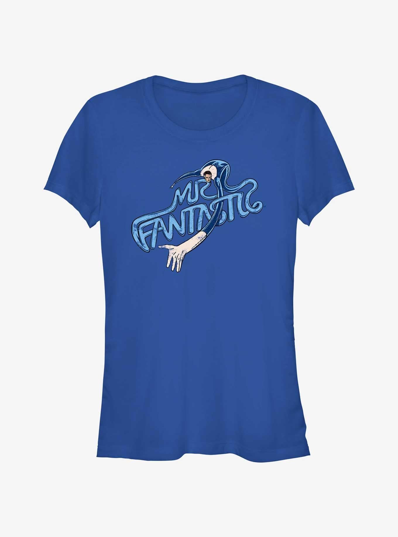 Marvel Fantastic Four Mr Fantastic Stretch Girls T-Shirt T-Shirt | Aesthetic Graphic | Trending Now