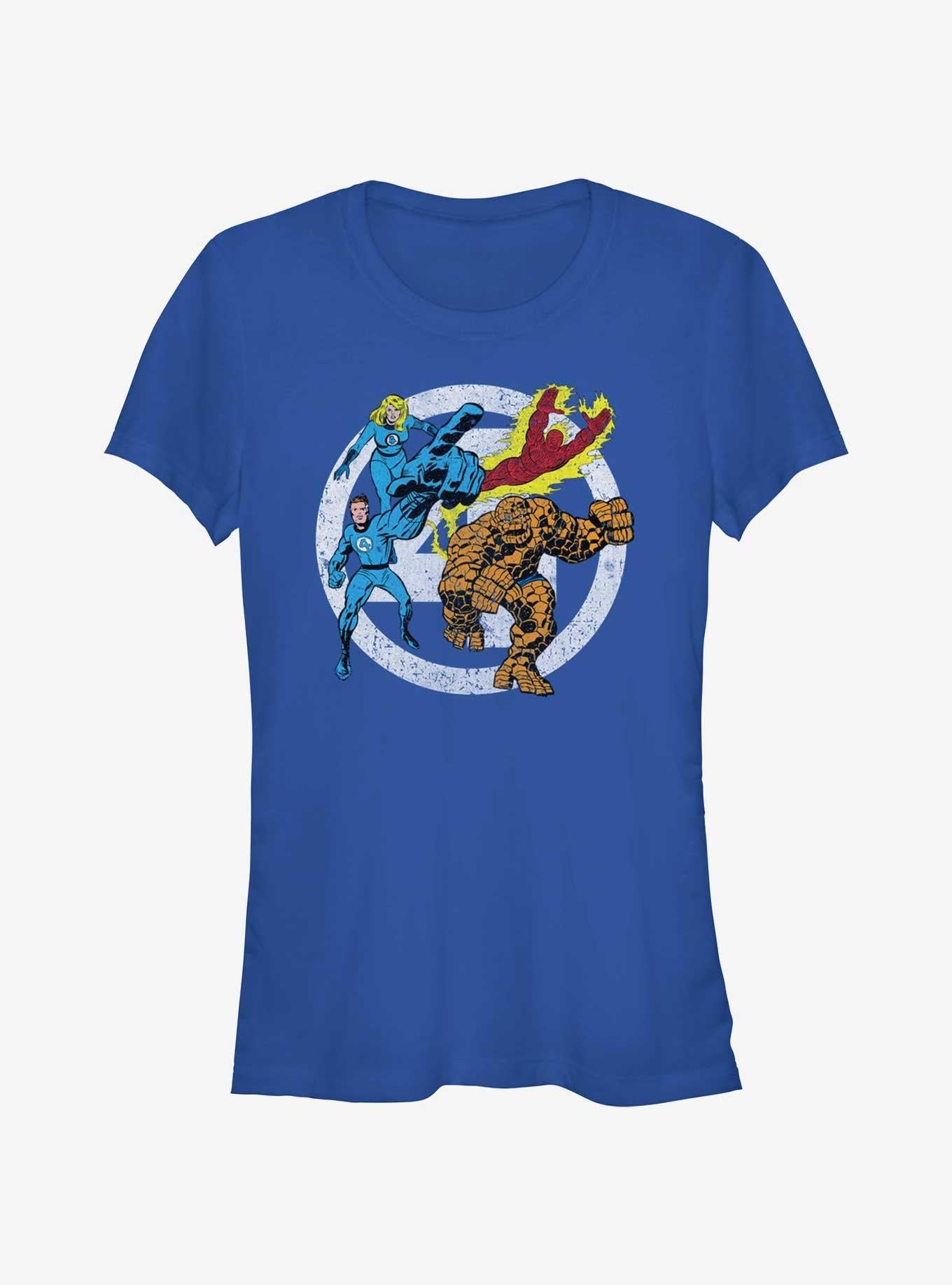 Marvel Fantastic Four Team Four Front Girls T-Shirt
