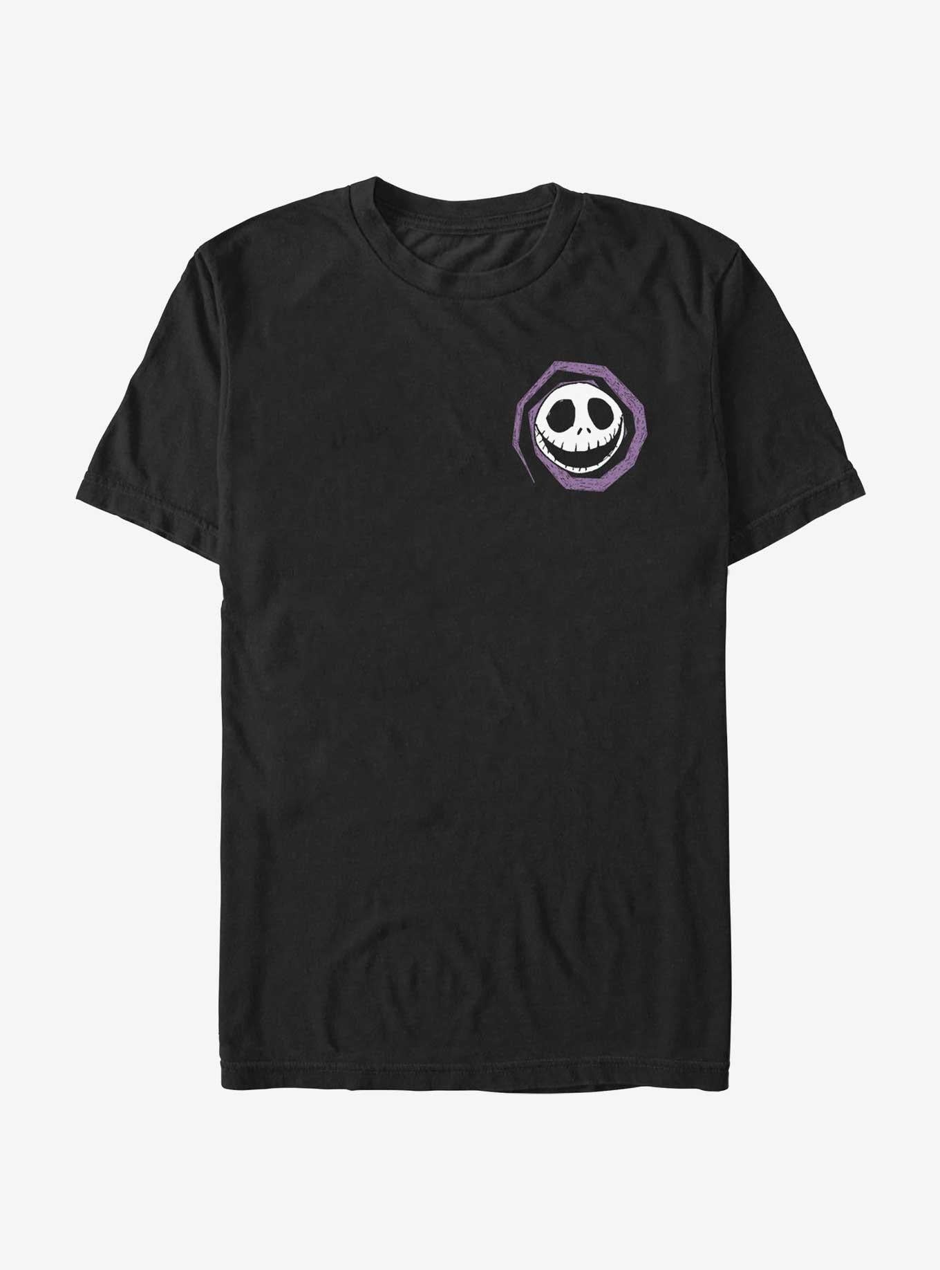 The Nightmare Before Christmas Jack's Head Spiral Pocket T-Shirt T-Shirt | Premium Graphic | Trending Now