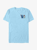 Disney Lilo Stitch And Lilttle Scrump Pocket T-Shirt T-Shirt | Exclusive Art Design | Great Gift Idea