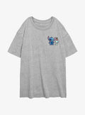 Disney Lilo Stitch And Lilttle Scrump Pocket Girls Oversized T-Shirt T-Shirt | Premium Graphic | Perfect For Daily Wear