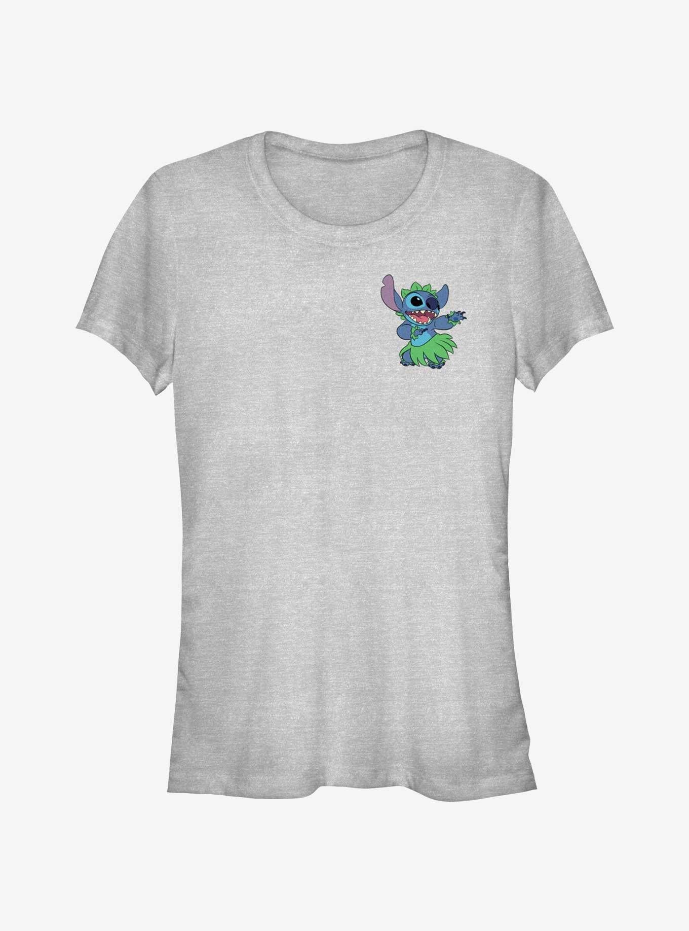 Disney Lilo Stitch Big Hula Pocket Girls T-Shirt T-Shirt | Aesthetic Graphic | Must-Have Style