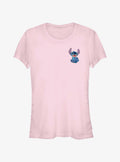Disney Lilo Stitch Happy Stitch Pocket Girls T-Shirt T-Shirt | High-Quality Print | Great Gift Idea