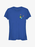 Disney Lilo Stitch Pineapple Hug Pocket Girls T-Shirt T-Shirt | Bold Graphic Edition | High Demand Item