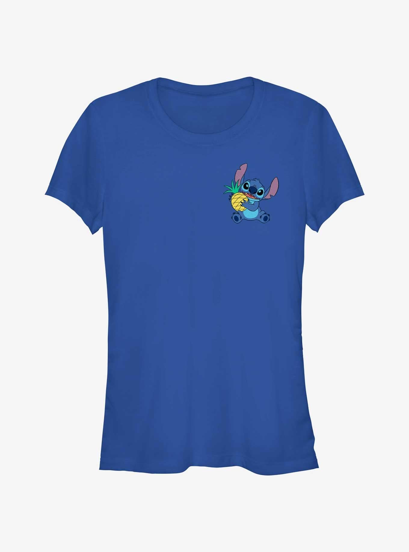 Disney Lilo Stitch Pineapple Hug Pocket Girls T-Shirt T-Shirt | Trending Design | Great Gift Idea