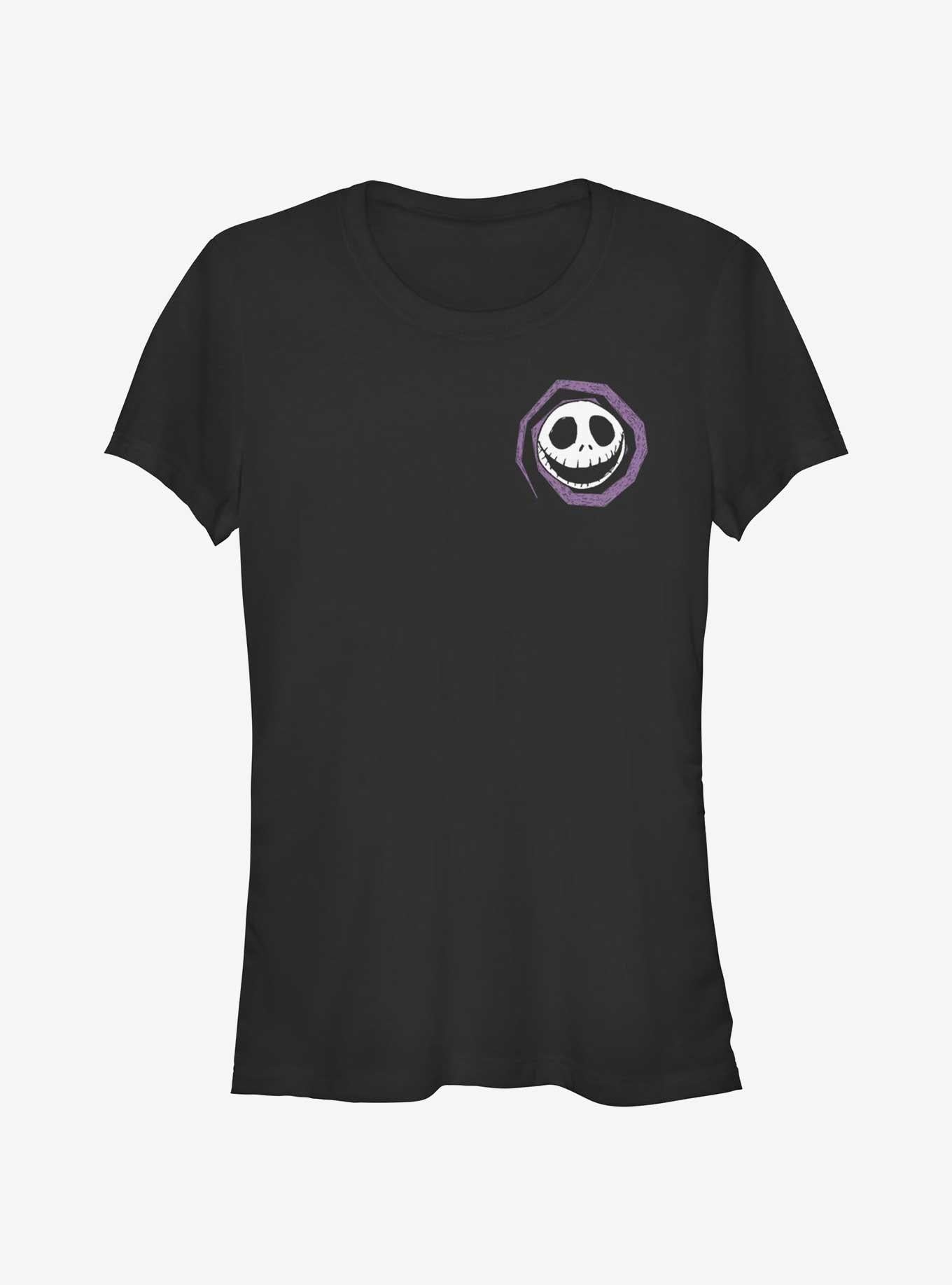 The Nightmare Before Christmas Jack's Head Spiral Pocket Girls T-Shirt T-Shirt | Premium Graphic | Top Pick For Fans