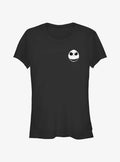The Nightmare Before Christmas Jack Face Pocket Girls T-Shirt