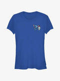 Disney Lilo Stitch And Lilttle Scrump Pocket Girls T-Shirt T-Shirt | Best-Selling Design | Must-Have Style