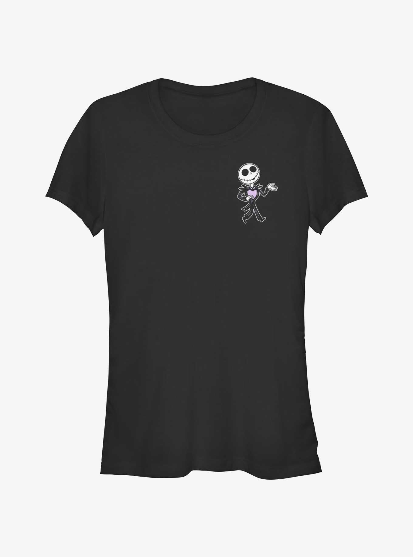 The Nightmare Before Christmas Skellington Bobble Pocket Girls T-Shirt