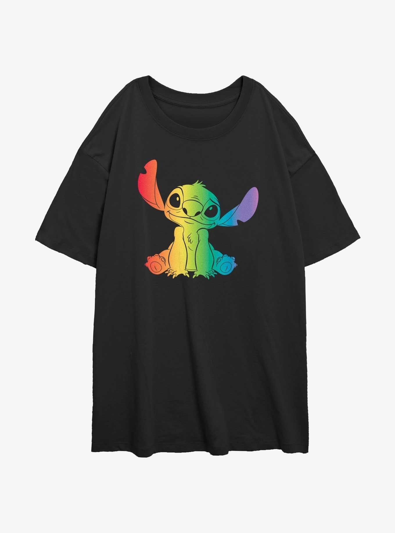 Disney Lilo Stitch Rainbow Oversized T-Shirt T-Shirt | Premium Graphic | Great Gift Idea