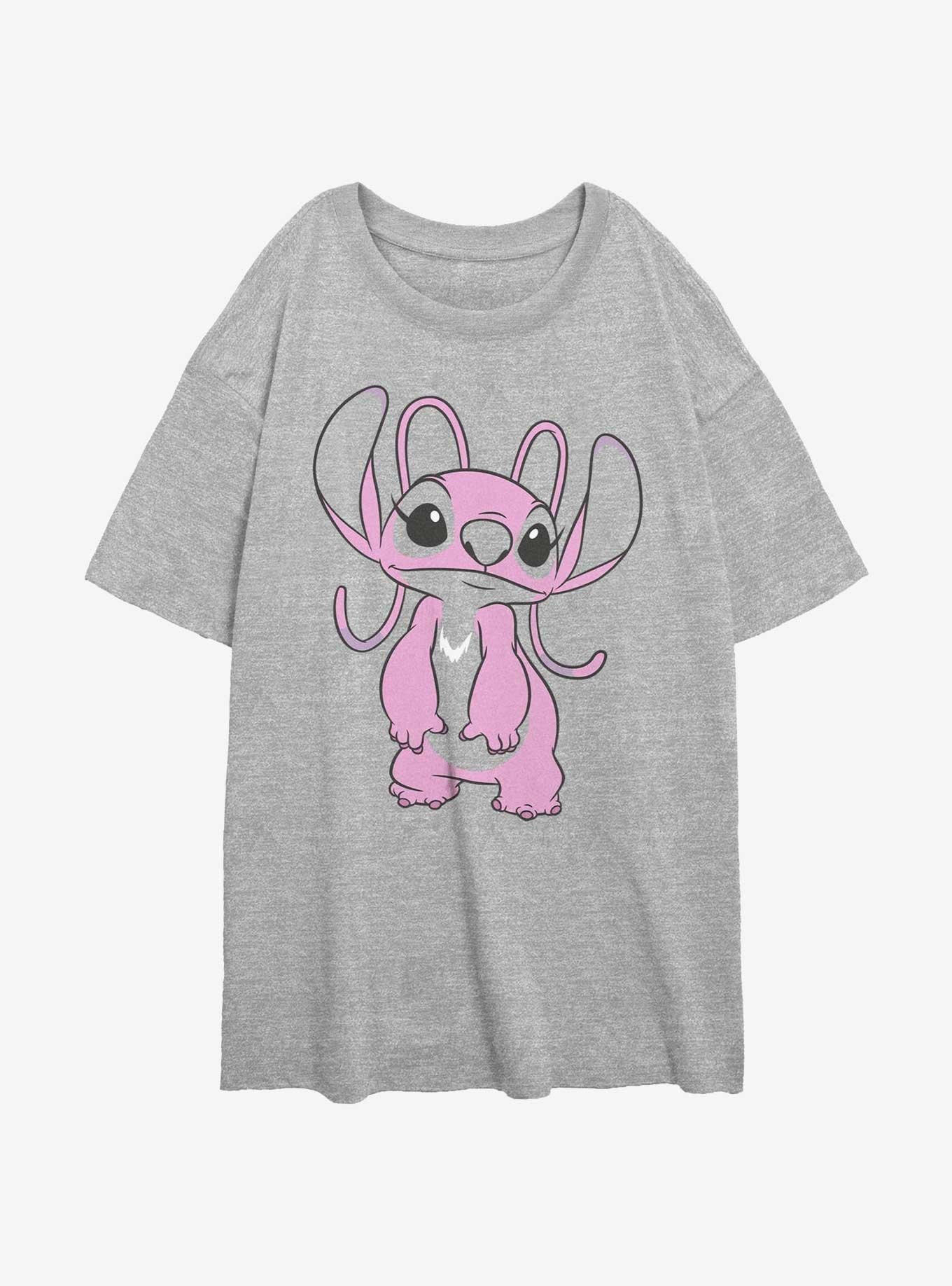 Disney Lilo Stitch Big Angel Girls Oversized T-Shirt T-Shirt | Streetwear Vibe | High Demand Item