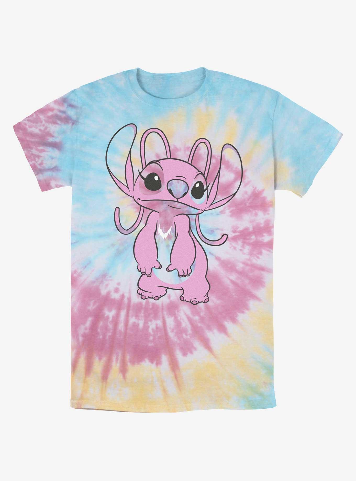 Disney Lilo Stitch Big Angel Tie-Dye T-Shirt T-Shirt | Premium Graphic | Must-Have Style