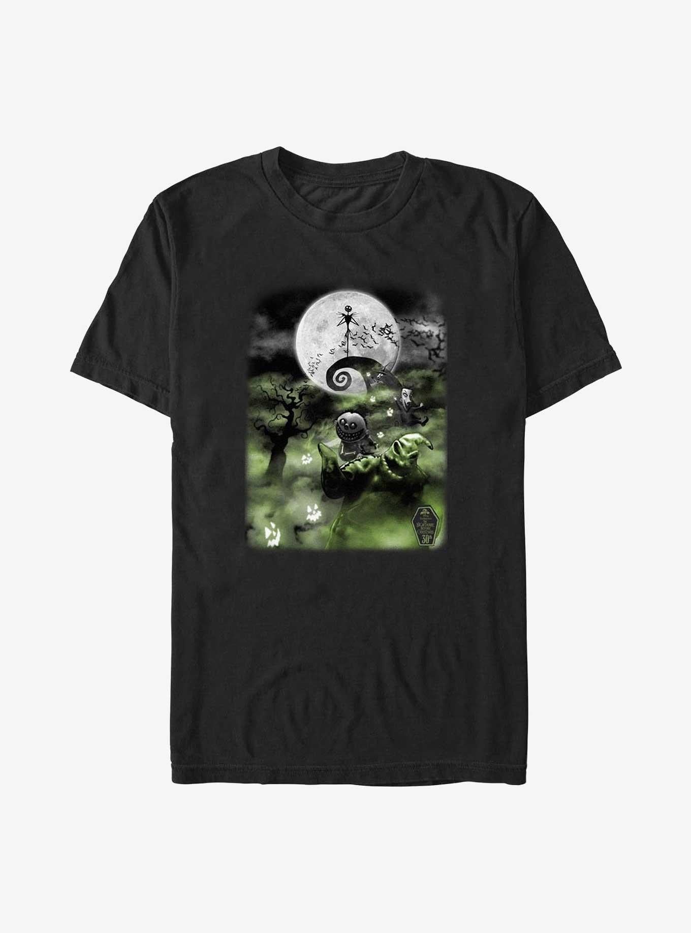 The Nightmare Before Christmas Scary Night Big Tall T-Shirt T-Shirt | Aesthetic Graphic | Top Pick For Fans