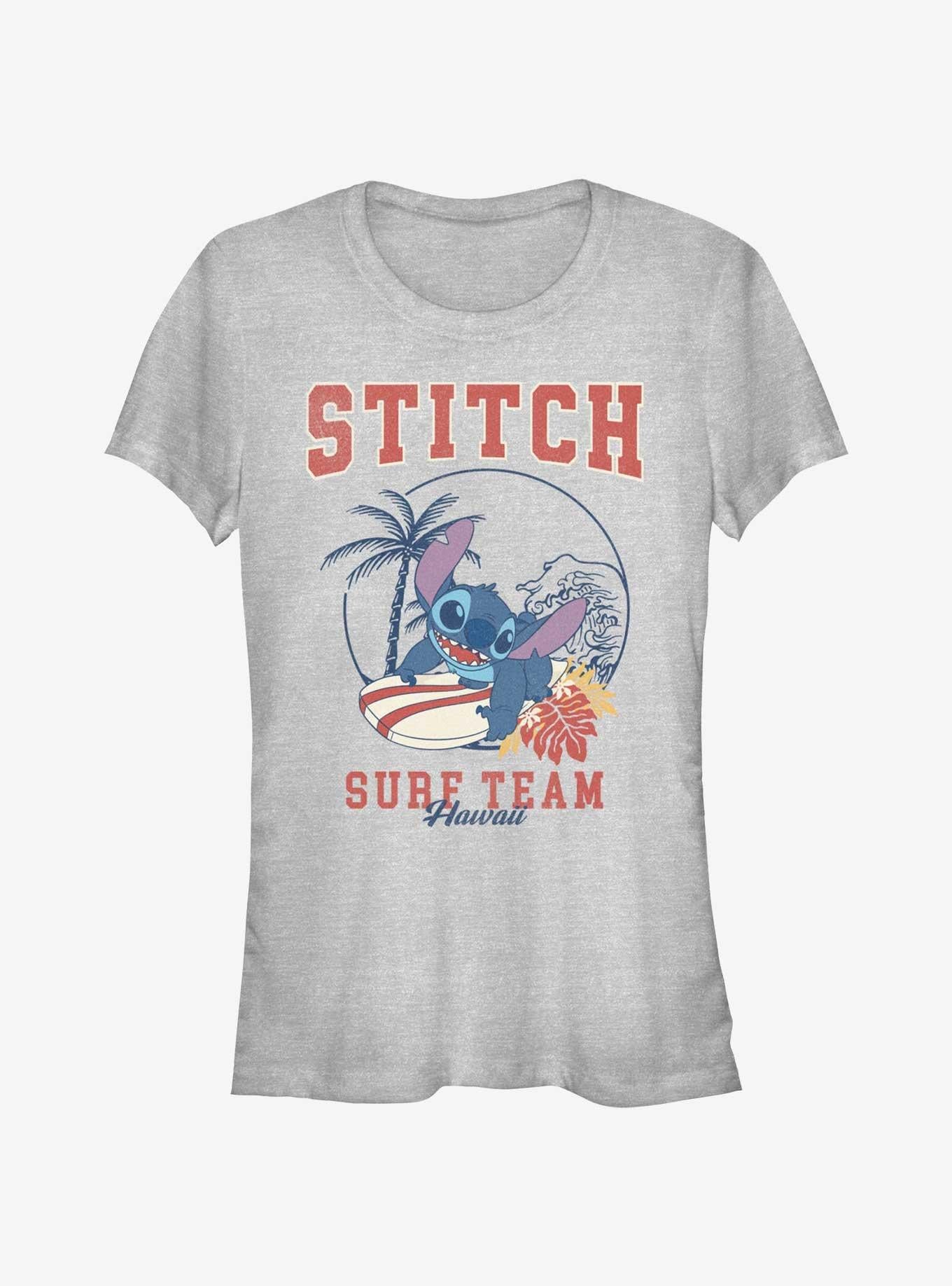 Disney Lilo Stitch Surf Team Hawaii Girls T-Shirt T-Shirt | Best-Selling Design | Perfect For Daily Wear