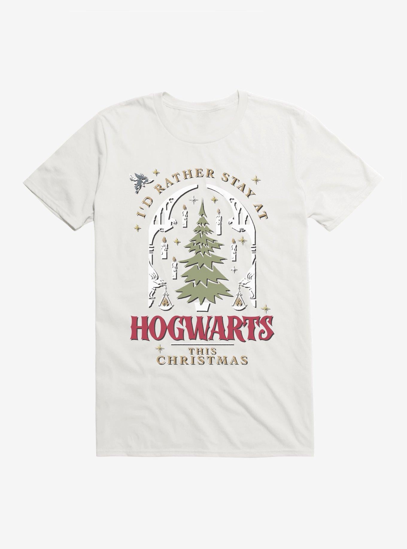 Harry Potter Rather Stay At Hogwarts This Christmas T-Shirt T-Shirt | Viral Style | Perfect For Daily Wear