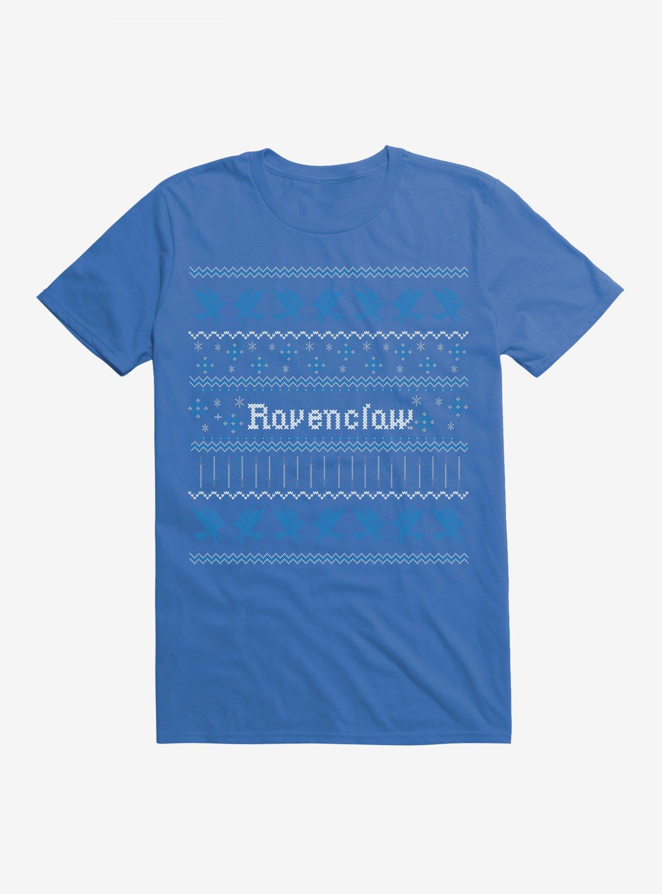Harry Potter Ravenclaw Ugly Christmas Pattern T-Shirt T-Shirt | Streetwear Vibe | Perfect For Daily Wear