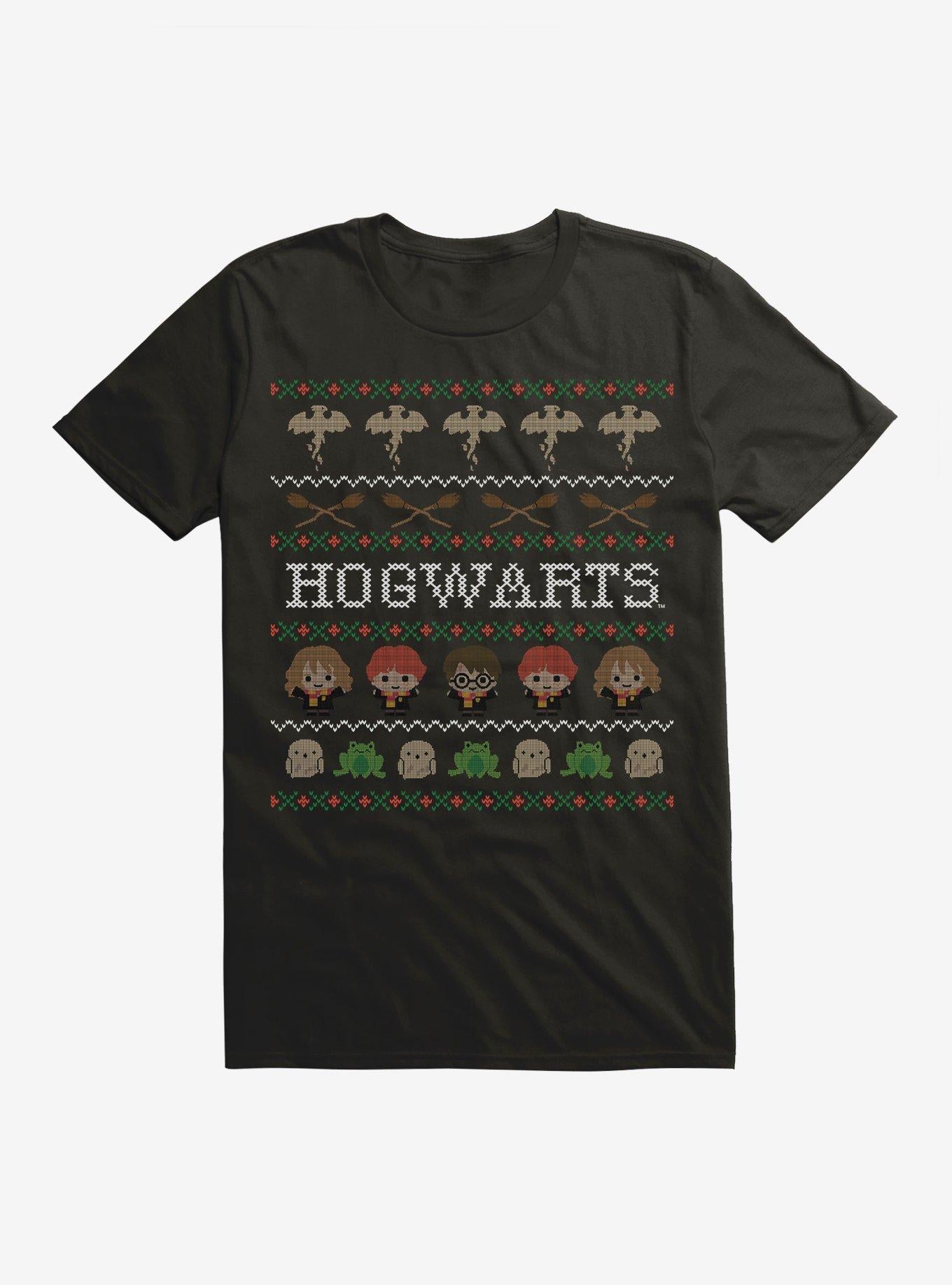 Harry Potter Hogwarts Ugly Christmas Pattern T-Shirt T-Shirt | Streetwear Vibe | Must-Have Style