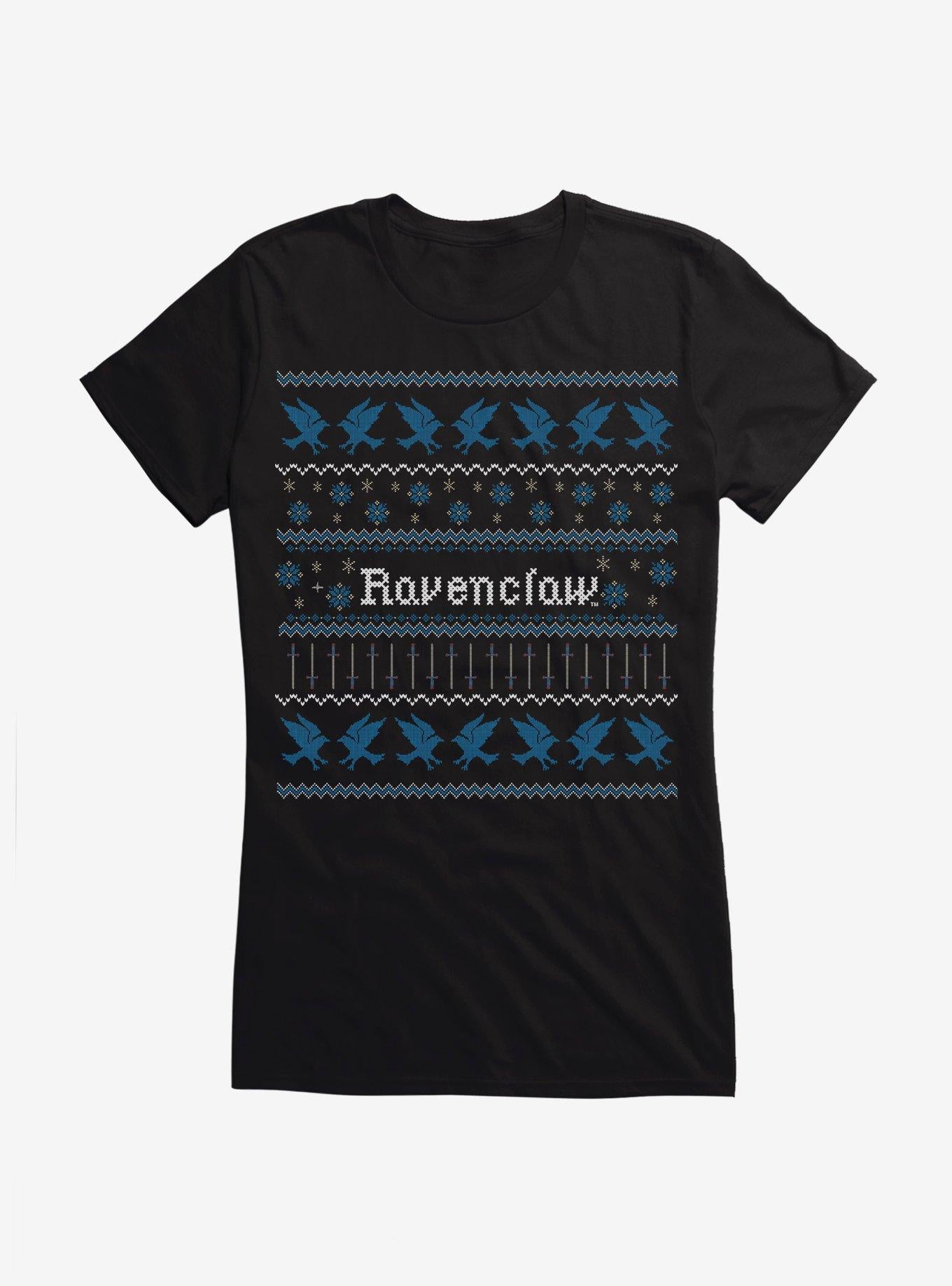 Harry Potter Ravenclaw Ugly Christmas Pattern Girls T-Shirt T-Shirt | Streetwear Vibe | High Demand Item
