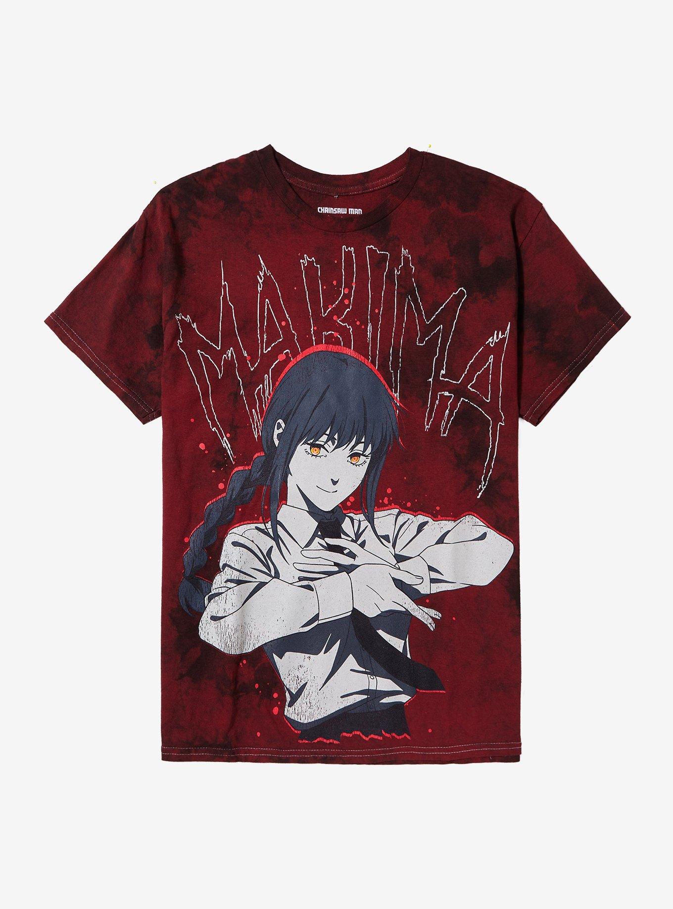 Chainsaw Man Makima Red TieDye TShirt Graphic Tee | Graphic Tee | Unisex Shirt | Top Trending Fashion