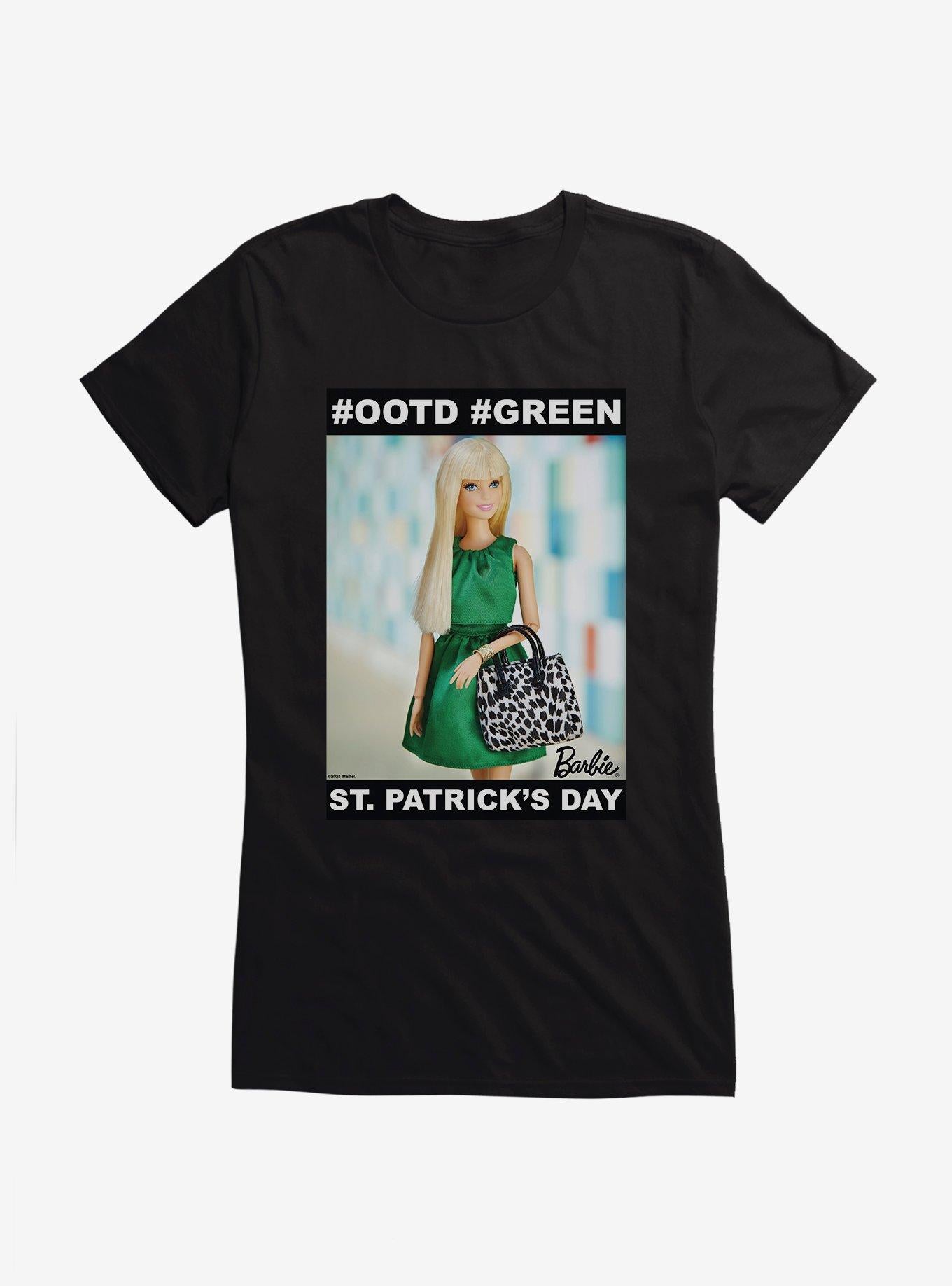 Barbie St Patrick's Day OOTD GREEN Girls T-Shirt | Premium Unisex T-Shirt, Trending Graphic Tee