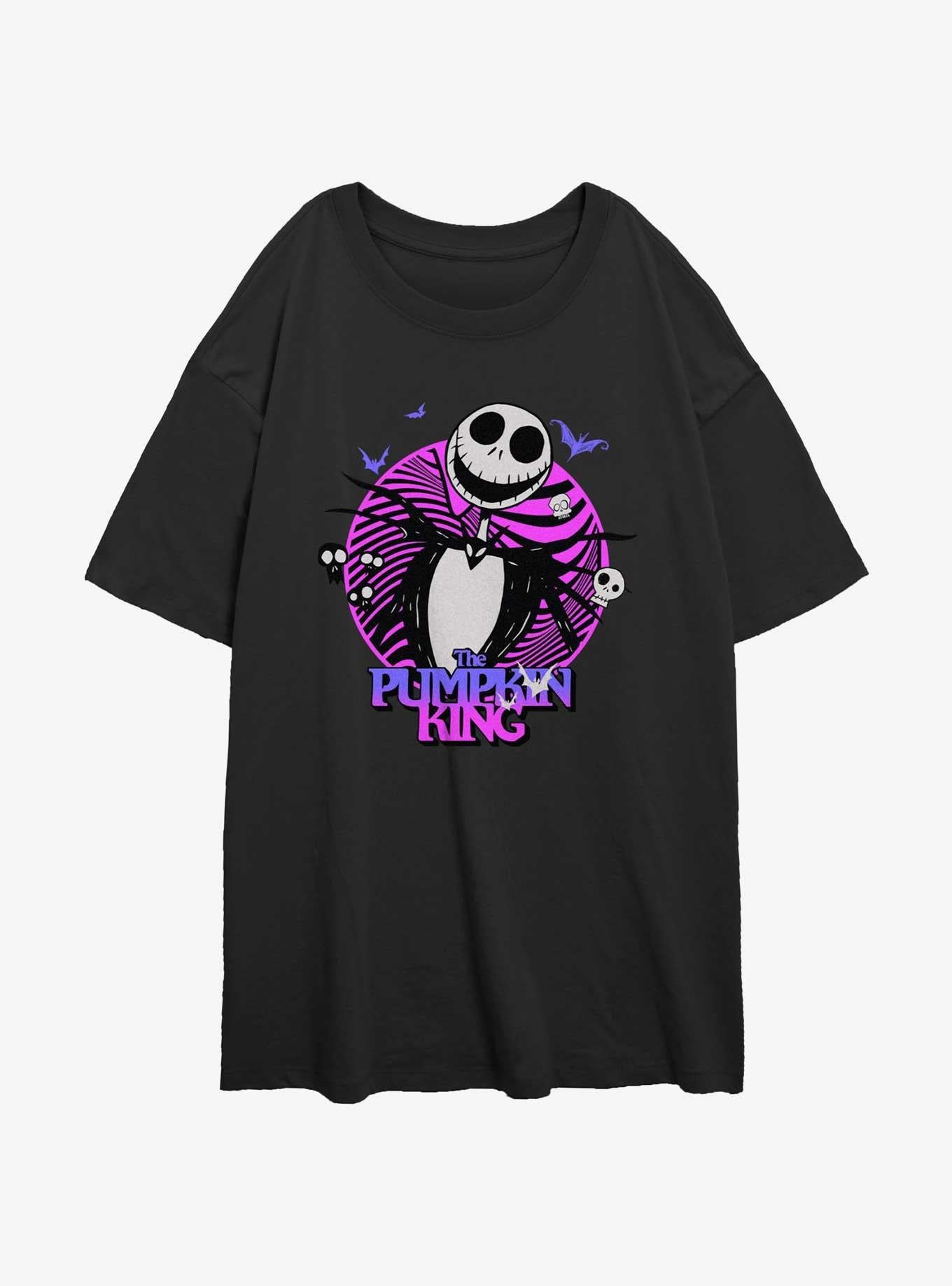 The Nightmare Before Christmas Jack The Pumpkin King Girls Oversized T-shirt | Trendy Graphic Tee | Casual Unisex T-shirt