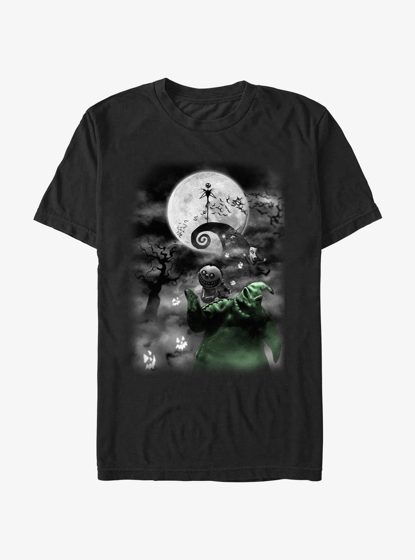 The Nightmare Before Christmas Jack Night Sky Moon T-Shirt T-Shirt | Streetwear Vibe | Perfect For Daily Wear