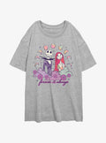 The Nightmare Before Christmas Jack Sally Forever And Always Girls Oversized T-Shirt T-Shirt | Viral Style | Great Gift Idea